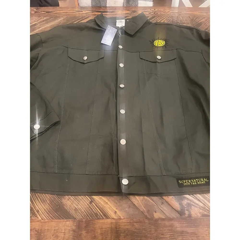 Supernatural Join The Hunt Jacket Men 3XL Military Green Grunge Winchesters Tv
